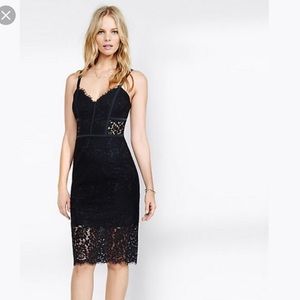 Express black lace dress size 4